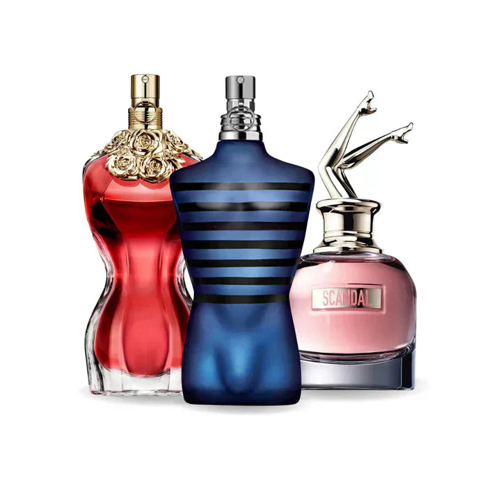 Kit de 3 perfumes LA BELLE, ULTRA MALE y Gaultier SCANDAL 100ml